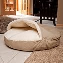 Snoozer Cozy Dog Cave Size-Color - Medium - 35L x 35W x 13H in. - Khaki