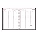 Brownline Weekly Planner Twin-Wire Binding with Soft Lizard-Like Cover, 11-Inch X 8-1/2-Inch, English, Red (CB950.RED_2015)