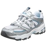 Skechers Women's D'Lites Starry Trainer Silver/White 11562 SLBL 6 UK