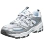 Skechers Women's Starry Sneaker,Silver/Blue,6.5 M US