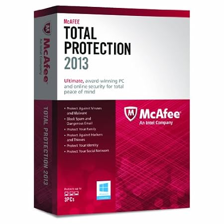 McAfee Total Protection 2013 - 3 PCs, 12 month Subscription (PC)