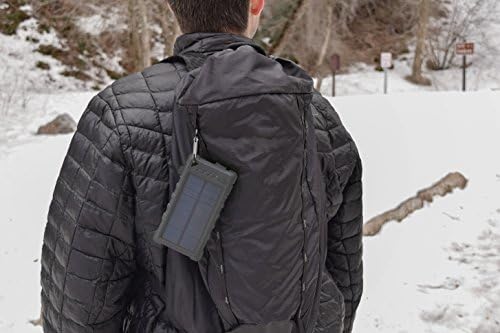 Ultra Rugged Solar USB Charger Power Bank (8000 mAH)- Black