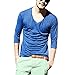 Zbrandy Men's V Neck T Shirts Half Sleeve Fitness