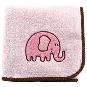 Luvable Friends Elephant Appluque Fleece Blanket, PinkLuvable Friends Elephant Appluque Fleece Blanket