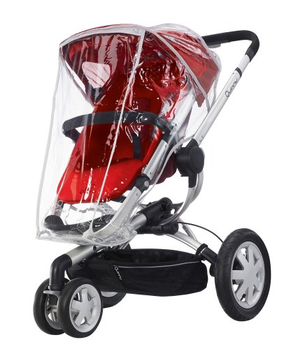 Imagen 3 de Quinny 60304990 Buzz 3 - Silla de paseo con cesta, capota, protector para la lluvia y adaptador para capazo (3 ruedas), color rojo