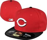 Cincinnati Reds Red w/Black Brim Road 2010 Authentic On-Field 59FIFTY Fitted Hat