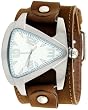 Nemesis #TLB011S Men's Premium Wide Leather Strap Futuristic Watch