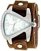 Nemesis #TLB011S Men's Premium Wide Leather Strap Futuristic Watch
