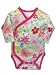 Itzy Bitzy Flower Show Long Sleeve Wrap Bodysuit Onezie by Zutano - Multi-colored - Preemie