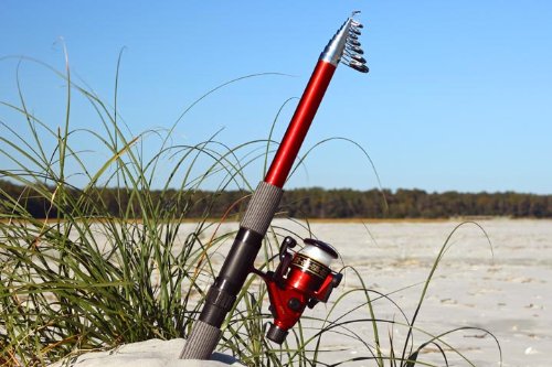 14ft 6in 4.5 M TELESCOPING Fiberglass Rod & Reel Combo by GFUSA®