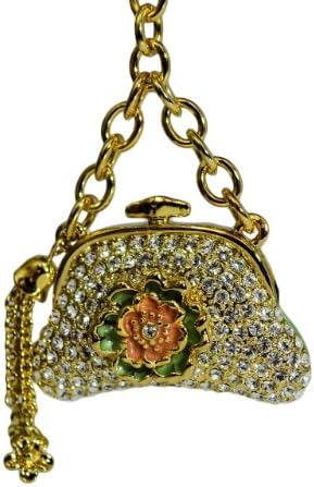 SouthShore Jewels Swarovski Elements Crystal Purse Keychain - Gold