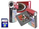 SVP T400, High Difinition video camcorder (1280x720p video resolution) a 2.4 LCD, support 32GB memory card (Free-8GB SDHC Card & Tripod)