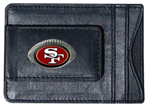 NFL San Francisco 49ers Leather Money Clip Cardholder