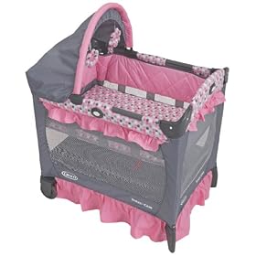 Graco Travel Lite Crib Playard, AllyGraco Travel Lite Crib with Bassinet