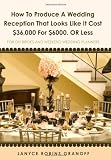 How to Produce a Wedding Reception That Looks Like it Cost $36,000 for $6000. or Less: For DIY Brides and Weekend Wedding Planners