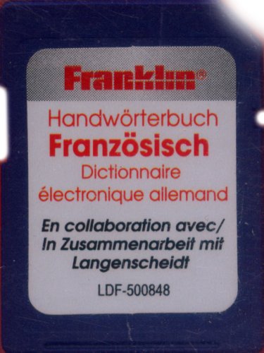Franklin Bookman SD-Karte. LDF-500848 Franz&ouml;sisch