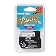 M Series Tape Cartridge For P-Touch Labelers, 1/2W, Black On White