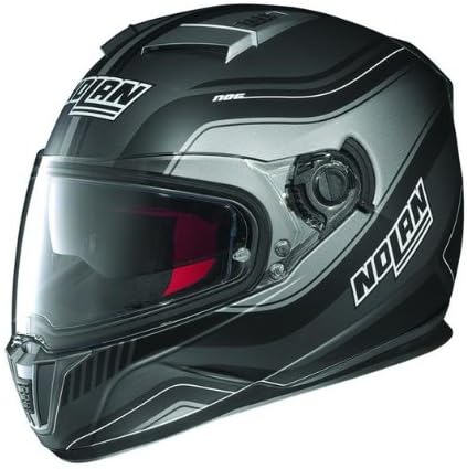 Nolan N-86 Deep Non N-Com Helmet , Distinct Name: Flat Lava/Black, Gender: Mens/Unisex, Helmet Category: Street, Helmet Type: Full-face Helmets, Primary Color: Black, Size: Lg N8R5273310191