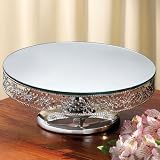 Review Studio Silversmiths  / FOOTED MIRROR TOP CAKE PLATE