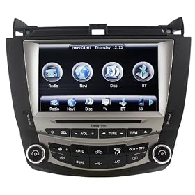 Rupse For 2003-2007 Honda Accord 8 Inch DVD Player GPS Navigation Head unit All-in-one Multimedia System With Digital HD Touchscreen and iPod BT Control