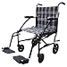Drive Medical Fly Lite Ultra Lightweight Transport Wheelchair, Black Frame, 19"
