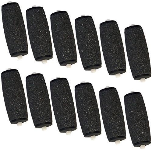 Velvet Replacement Rollers Compatible with Scholl Velvet Smooth Express Pedi & Amope Pedi Perfect Electronic Pedicure Foot Files (12 pack) by The Pedi Store
