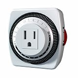 Stanley 31192 TimeIt Heavy Duty Indoor Grounded Timer, White