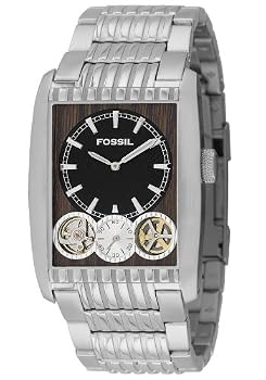 Fossil #ME1059 Men's Twist Quartz Automatic Skeleton Display Watch
