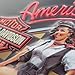 Harley-Davidson American Classics Babes Tin Sign 15 x 13 Inch Black 2010561
