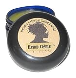 Hemp Creme - Deeply Moisturizing, Easily Absorbed, 100% All Natural Healing Skin Care for Even the Driest Skin Conditions. Handcrafted with Hemp Seed Oil, Hemp Seed Butter and Organic Coconut Oils. No Fragrance. 2 Oz Great Valentines Day Gift!
