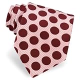 Men's Silk Proficiency Tie by Principessa in Burgundy