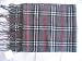 Burberry Inspired Cashmere Classic Black Plaid Scarf