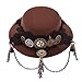 BLESSUME Vintage Punk Mini Top Hat Hair Clip (Brown 6)