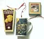 THOMAS KINKADE Painter of Light Holiday at Spring Gate Stoneware Tea / Coffee Mug Gift Set with Cookies & Holiday Spice Tea Bags