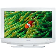 Toshiba 19 DV 734 G 48.3 cm (19 Zoll) LCD-Fernseher (HD-Ready, LCD-TV DVD-Kombination, HD ready, DVB-T, DVB-C) klavierlack wei�