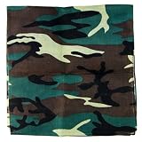 Paisley Cotton Bandana Army