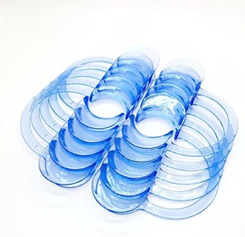 Ularmo 20pcs C-Shape Blue Cheek Retractors "watch yo mouth" Game Tool Size M