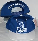 Duke Blue Devils Two Tone Blue / White Adjustable Plastic Snap Strap Back Hat / Cap