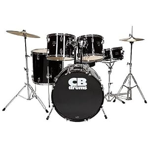 CB Drums CB5 5pc Drumset  w/ Throne, Black