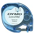 Dymo Letratag Tape Iron On 12mm x 2m Fabric