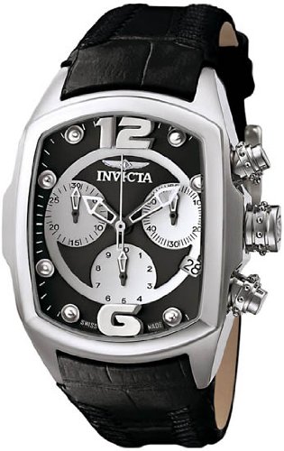 Invicta Women's 6795 Lupah Revolution Collection Chronograph Black Leather Watch