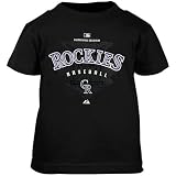 Majestic Colorado Rockies Black Toddler Momentum T-shirt