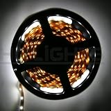 HitLights LED Flexible Lighting Strip Cool White or Bright White, 5 Meter or 16 Ft, 300SMD, 24 Watt