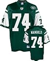 Nick Mangold Jersey: Reebok Green Replica #74 New York Jets Jersey