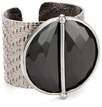 Paige Novick "Vail" Stone Raffia Textured Cuff