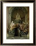 Monument to Alexander VII in the North Transept, 1672-78 Styles Framed Art Poster Print by Giovanni Lorenzo Bernini, 27x33