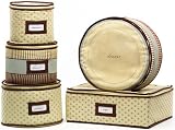 Kangaroom CHS01108IVKRSD 5-Piece Cotton-Twill China Storage Set
