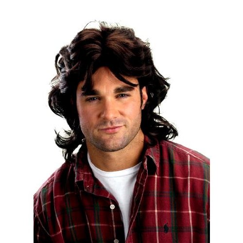 Brown Mullet Wig
