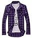 Vska Men's Plaid Flannel Shirt