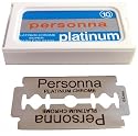 PERSONNA Platinum-Chrome Super Stainless Steel DE Razor Blades  2x10pcs